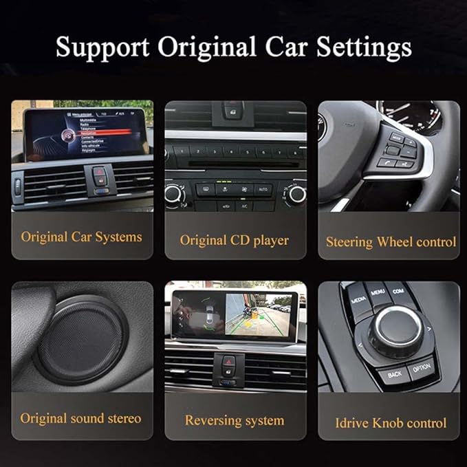 10.25'/12.3' Wireless CarPlay Android Auto For BMW 2012-2015