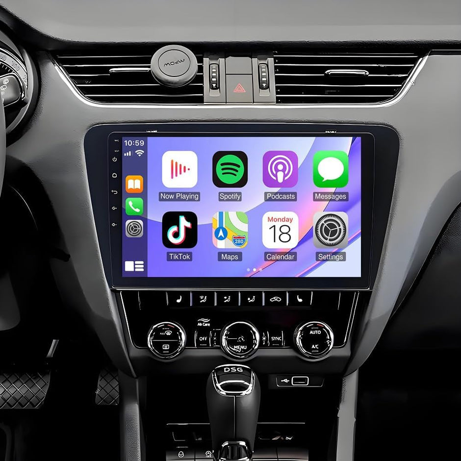 Wireless CarPlay & Android Auto Touchscreen Head Unit (PX7) – Skoda Octavia Mk3 (2013–2018)
