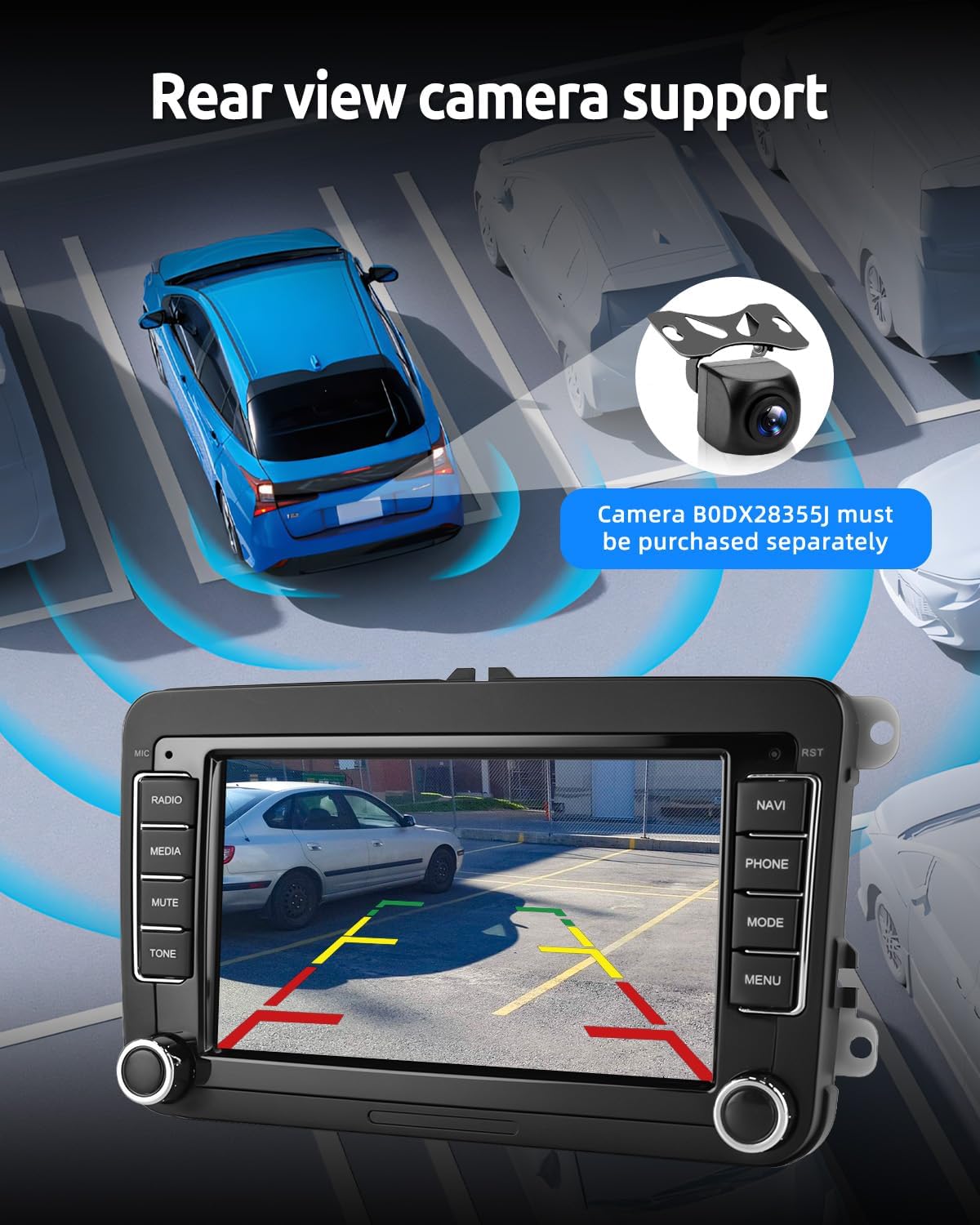 7" Android 14 Apple Carplay for VW Golf 5 6 Passat Polo Touran Tiguan Caddy EOS