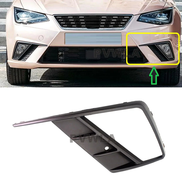 Front Bumper Fog Lamp Grille Cover Set – SEAT Ibiza (2018–2021)