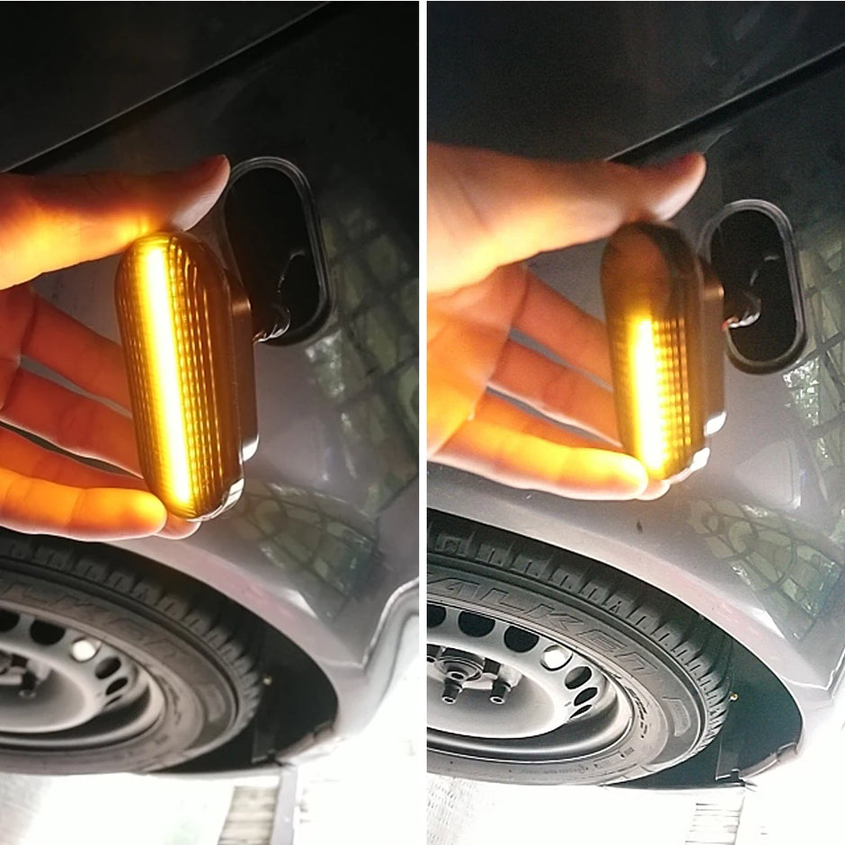 Dynamic LED Side Marker Indicator Set (Smoked Black) – VAG (2pcs)