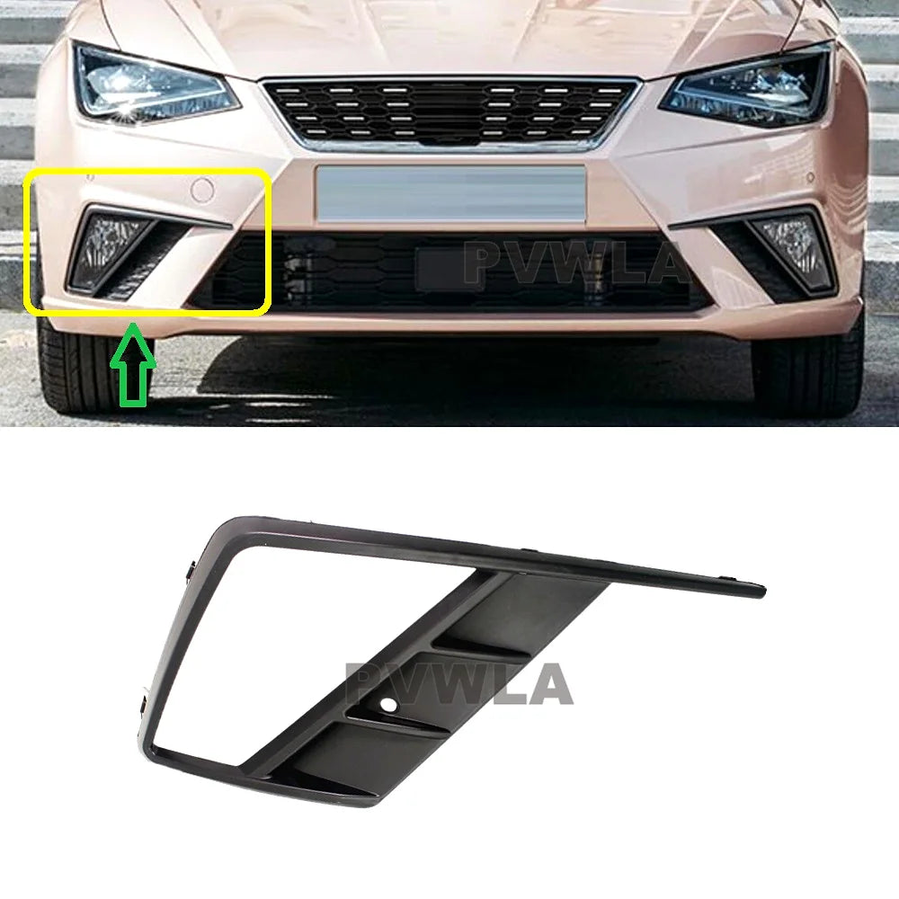Front Bumper Fog Lamp Grille Cover Set – SEAT Ibiza (2018–2021)
