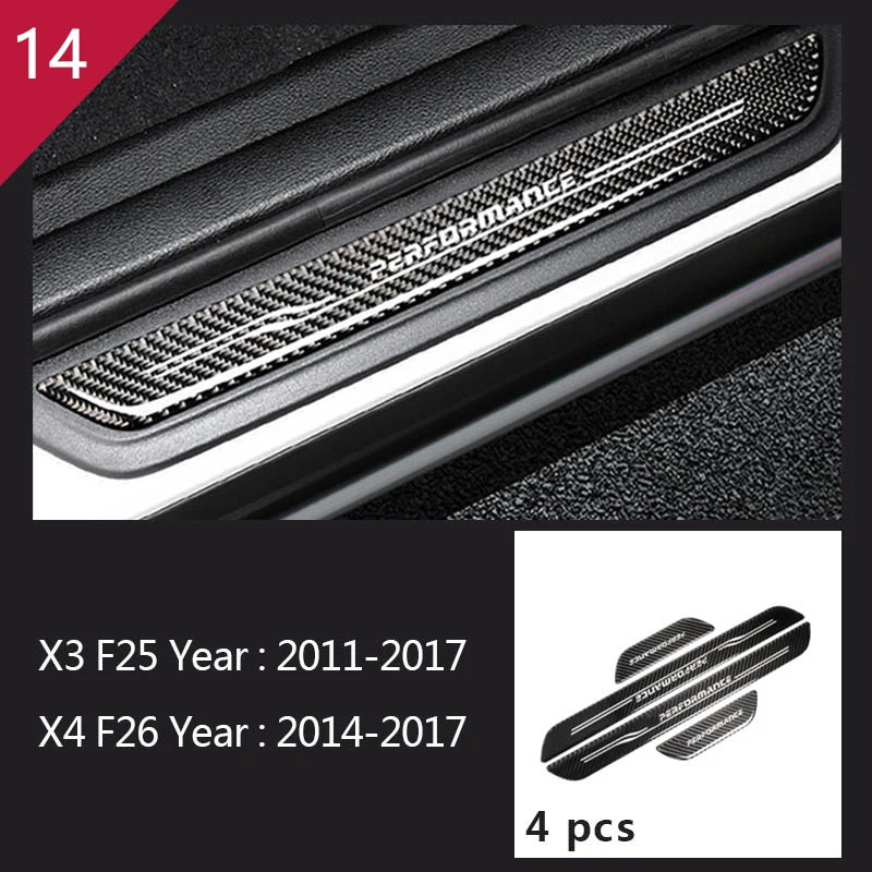 Carbon Fibre Interior Trim Sticker Set (Gearshift / AC / CD / Door Trim) – BMW X3 F25 / X4 F26