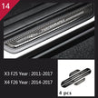 Carbon Fibre Interior Trim Sticker Set (Gearshift / AC / CD / Door Trim) – BMW X3 F25 / X4 F26