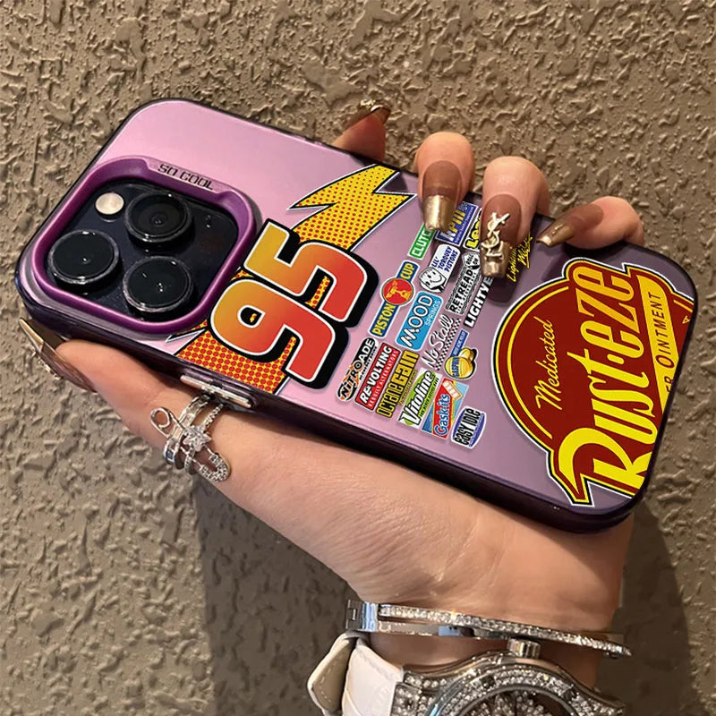 Lightning McQueen Shockproof Hard Case for iPhone 7-16