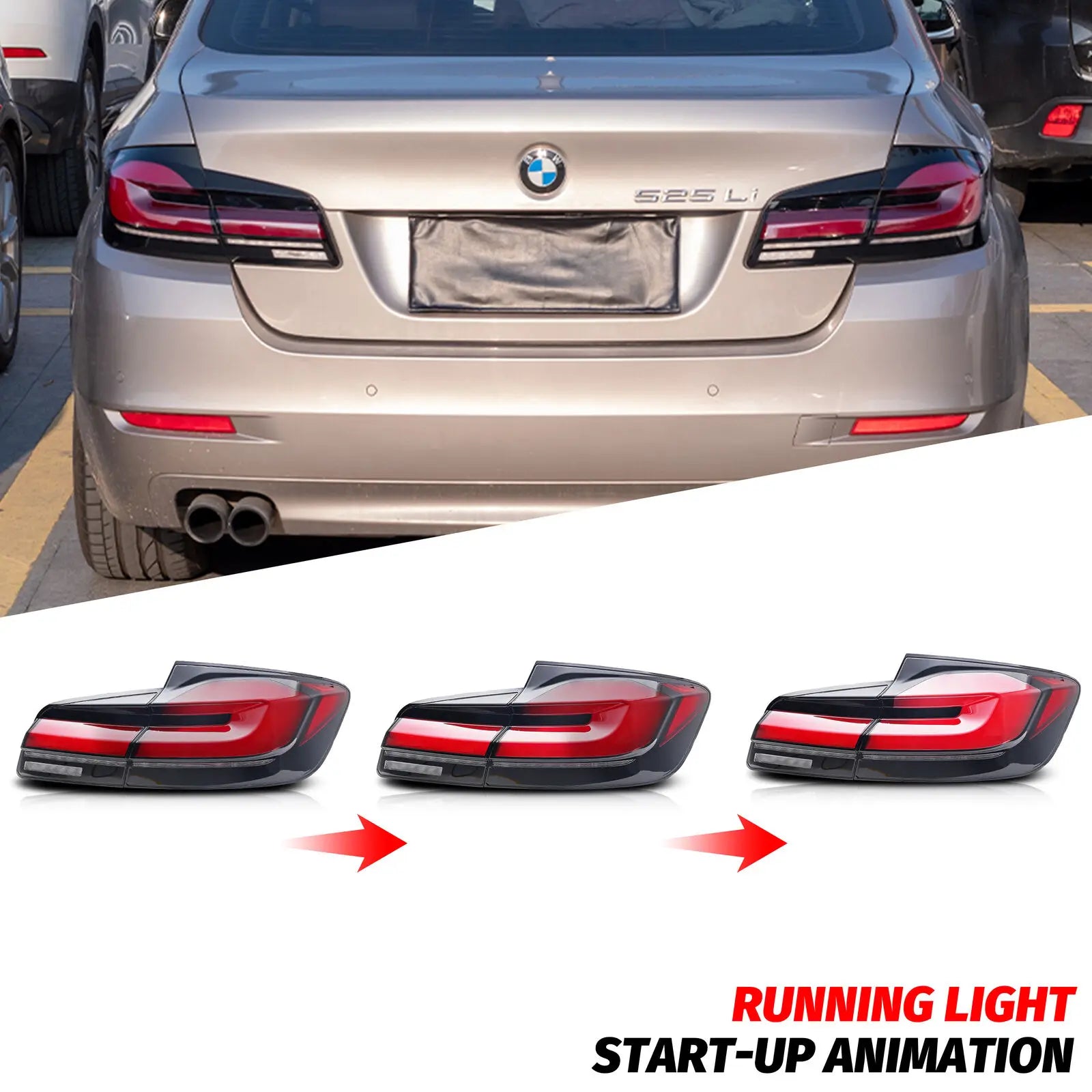 BMW LED Tail Light Upgrade (Dynamic/Sequential Indicators) — 5 Series F10 / M5 (2011–2016)