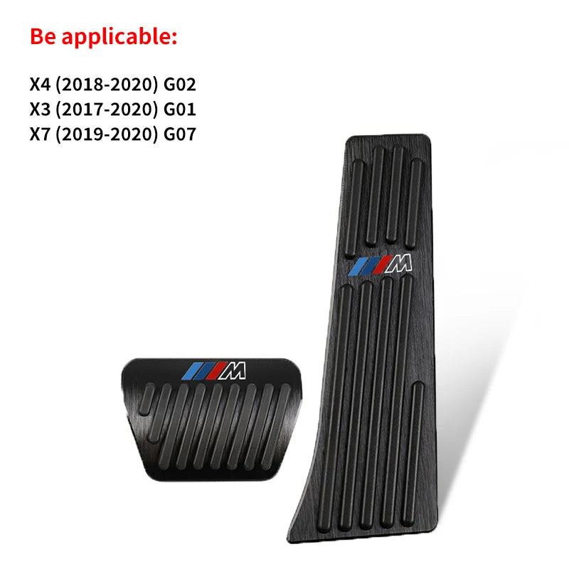 BMW M-Style Pedal Cover Set (2pcs) — Variant: F20 / F48 / F39