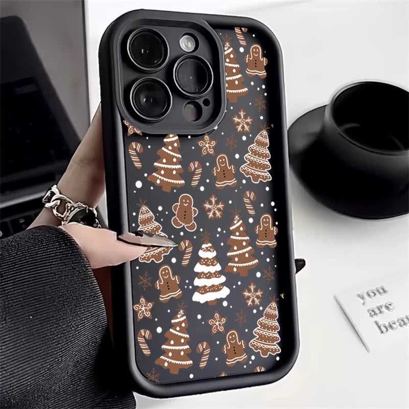 Christmas Deer Phone Case For iPhone 7-17 Soft Cover