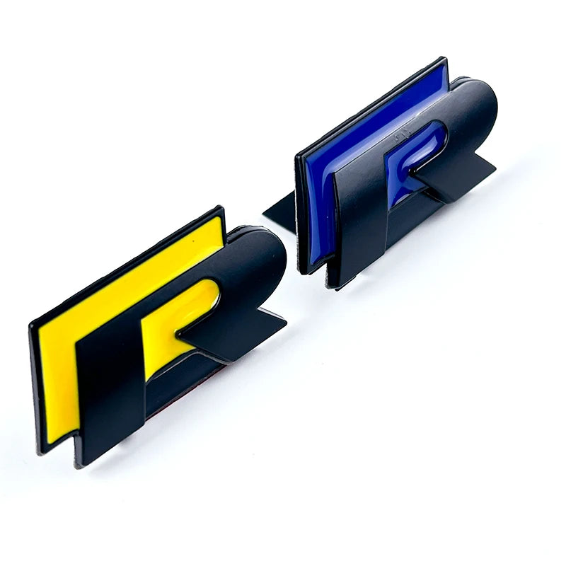 3D Metal R Badge Car Grille Emblem Sticker – Volkswagen