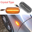 Audi LED Side Marker / Wing Repeater Lights (Smoked Lens, Amber)