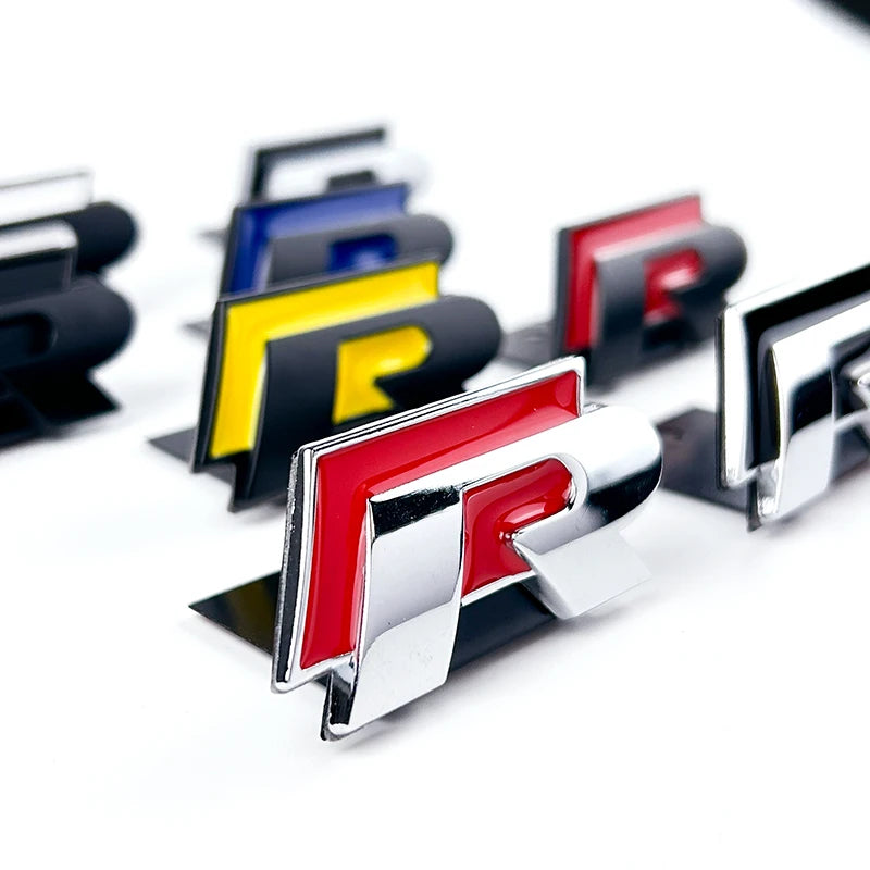 3D Metal R Badge Car Grille Emblem Sticker – Volkswagen
