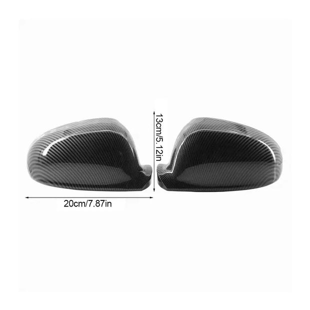 Carbon-Style Wing Mirror Cover Caps (Pair) – VW Transporter T5 / T5.1 (2010–2015) & T6 (2016–2019)