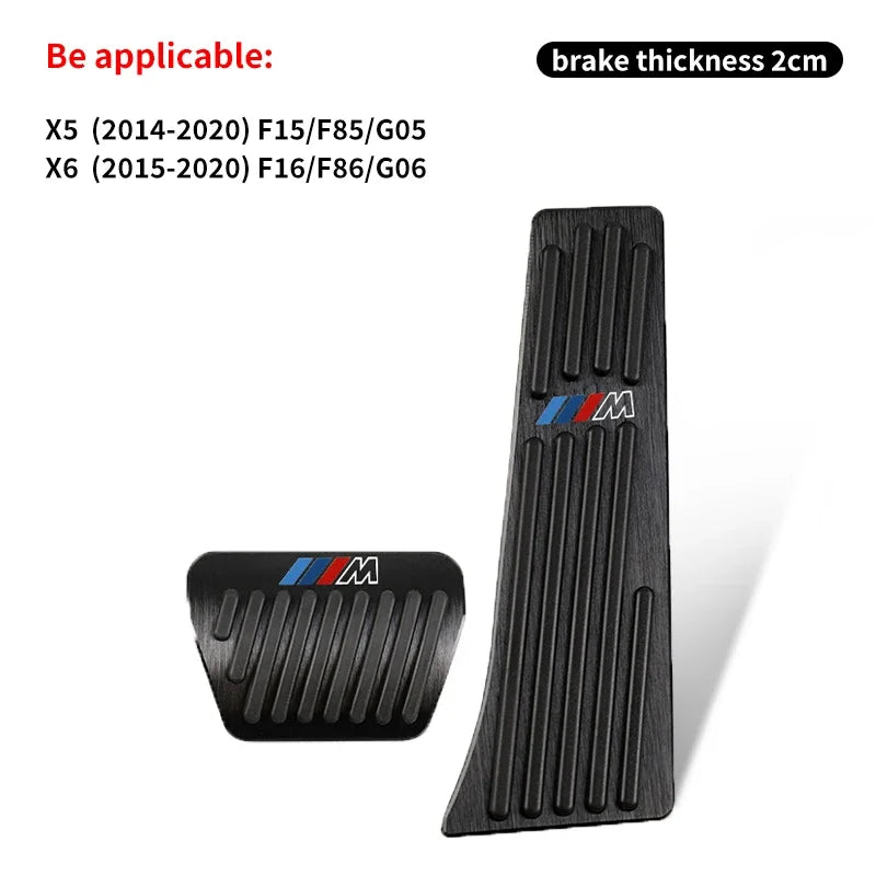 BMW M-Style Pedal Cover Set (2pcs) — Variant: F20 / F48 / F39