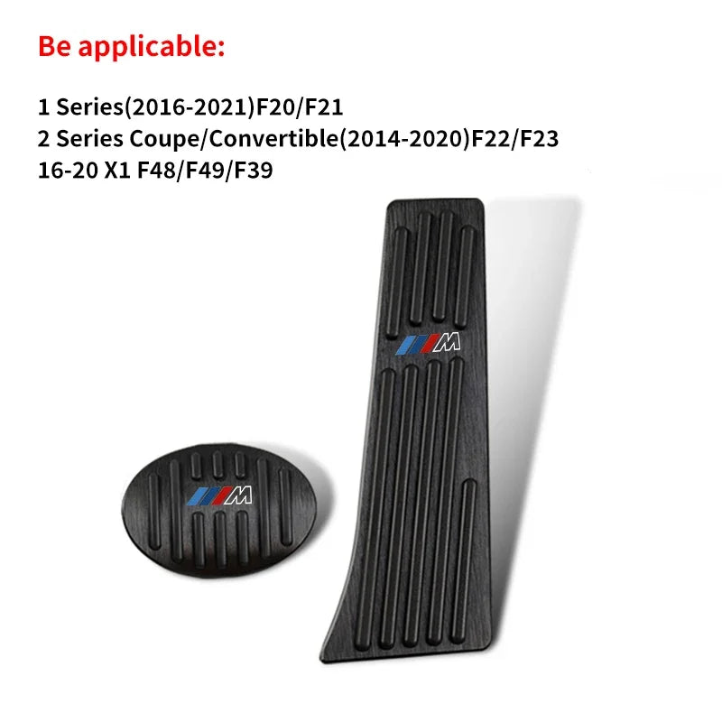 BMW M-Style Pedal Cover Set (2pcs) — Variant: F20 / F48 / F39