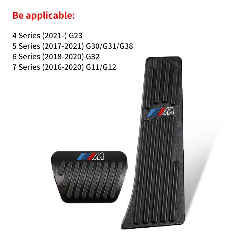 BMW M-Style Pedal Cover Set (2pcs) — Variant: F20 / F48 / F39