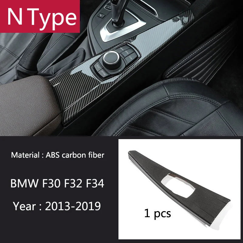 BMW 3/4 Series Centre Console / Gear-Shift Trim Sticker (Carbon-look)