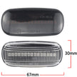 Audi LED Side Marker / Wing Repeater Lights (Smoked Lens, Amber)