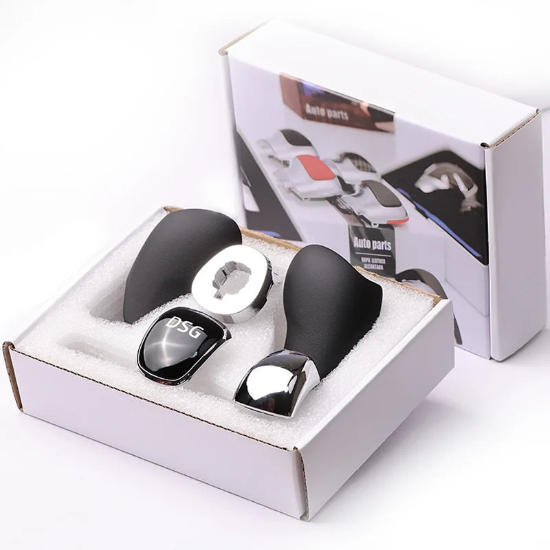 Leather DSG Gear Shift Knob Cover – Skoda Octavia/Superb/Fabia/Yeti (2010–2020)