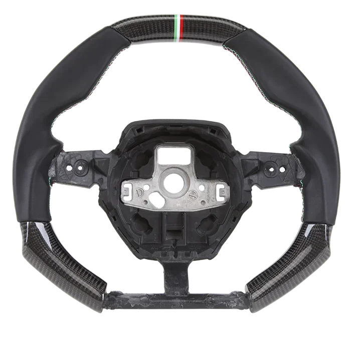 LED Carbon Fiber Steering Wheel (Perforated Leather) for Lamborghini Huracán (2018–2024)