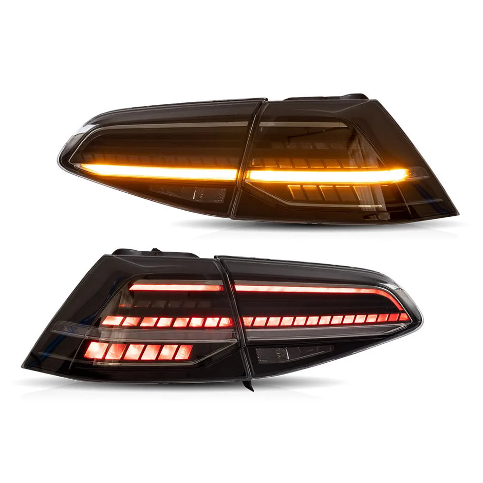LED Tail Light Set with Sequential Indicators (Smoked) – VW Golf MK7 / MK7.5 (2013–2021, Hatchback)