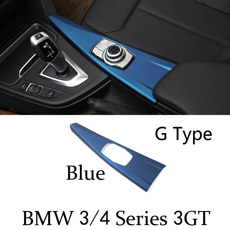 BMW 3/4 Series Centre Console / Gear-Shift Trim Sticker (Carbon-look)