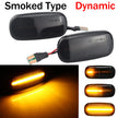 Audi LED Side Marker / Wing Repeater Lights (Smoked Lens, Amber)