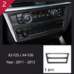 Carbon Fibre Interior Trim Sticker Set (Gearshift / AC / CD / Door Trim) – BMW X3 F25 / X4 F26