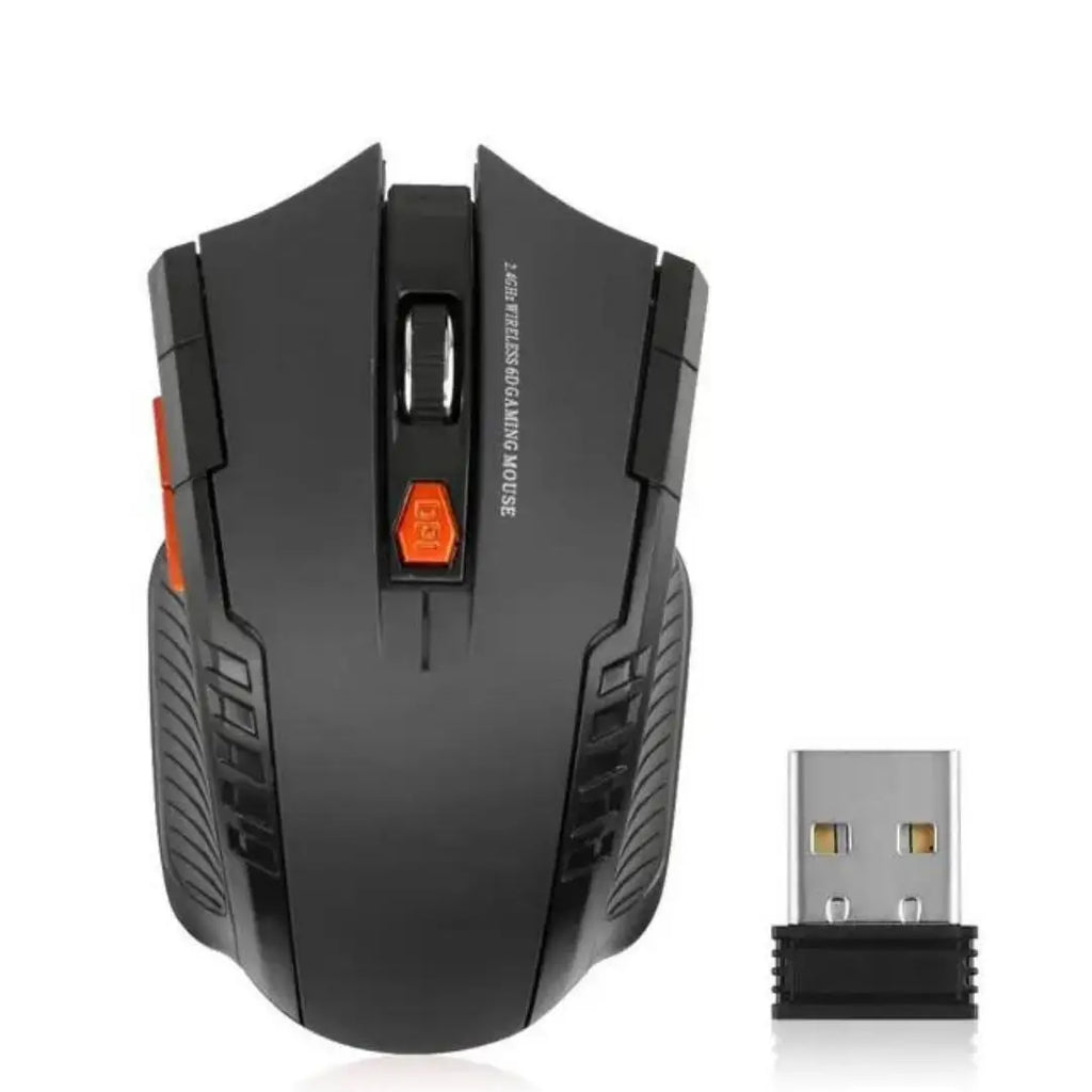 Wireless Optical Gaming Mouse 6 Buttons with USB Receiver