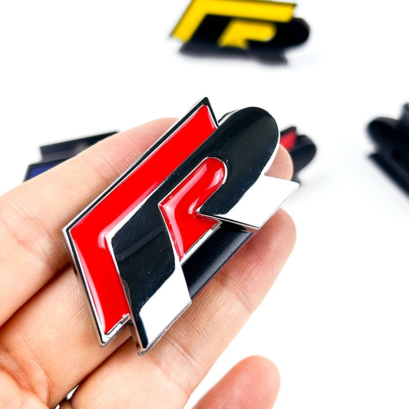 3D Metal R Badge Car Grille Emblem Sticker – Volkswagen