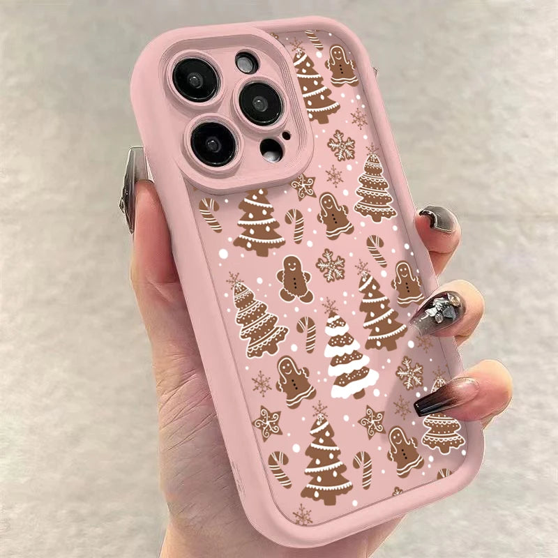 Christmas Deer Phone Case For iPhone 7-17 Soft Cover