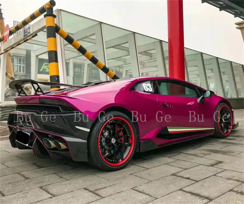 Lamborghini Huracán LP610 V-Style Carbon Fiber Side Skirts (Extended Body Kit)