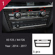 Carbon Fibre Interior Trim Sticker Set (Gearshift / AC / CD / Door Trim) – BMW X3 F25 / X4 F26