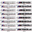BMW M-Performance Style Rear Boot Badge Letters (Adhesive Emblem)