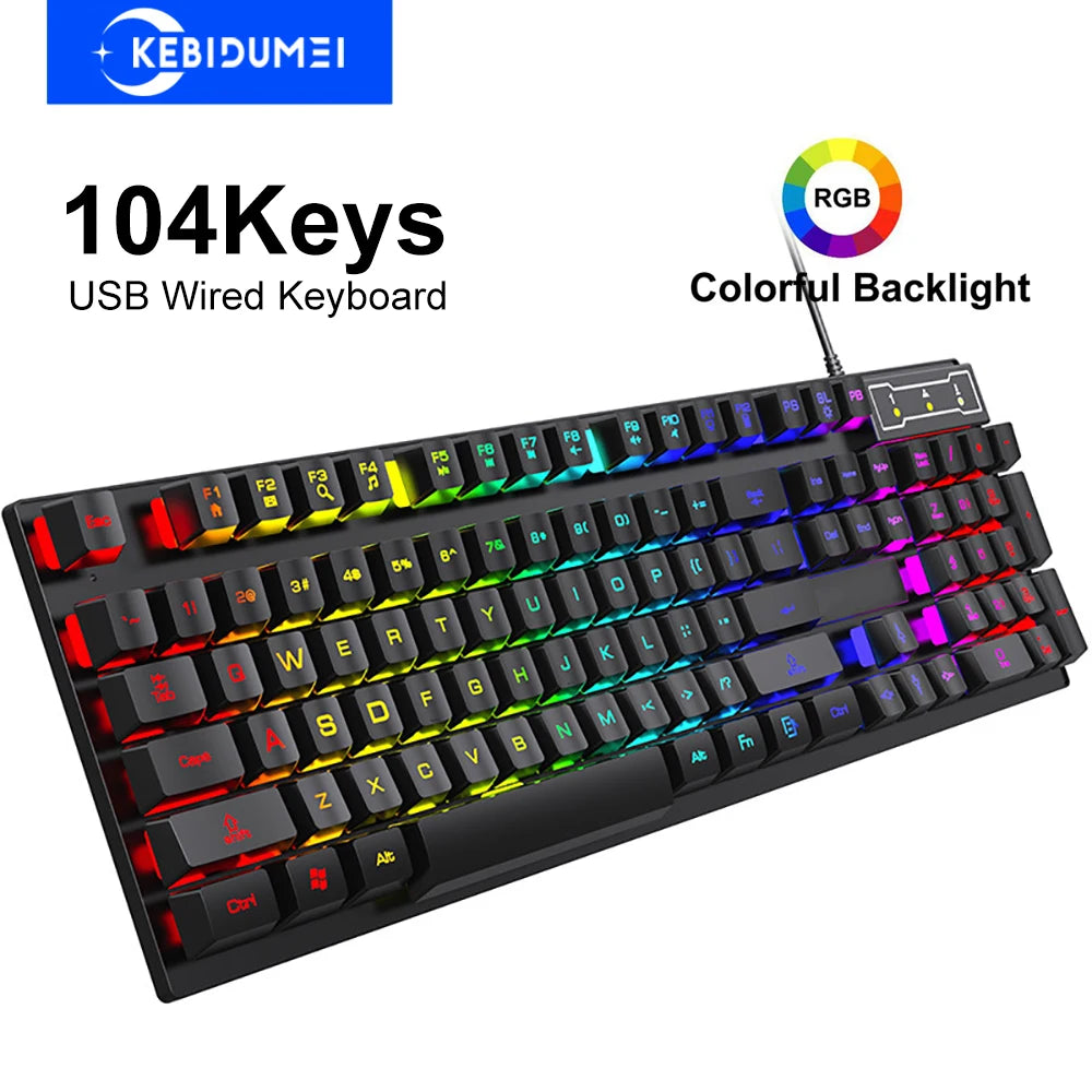 Wired Mechanical Gaming Keyboard RGB for Windows