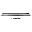 Universal Side Skirt Extensions For Audi (Gloss Black/Carbon)