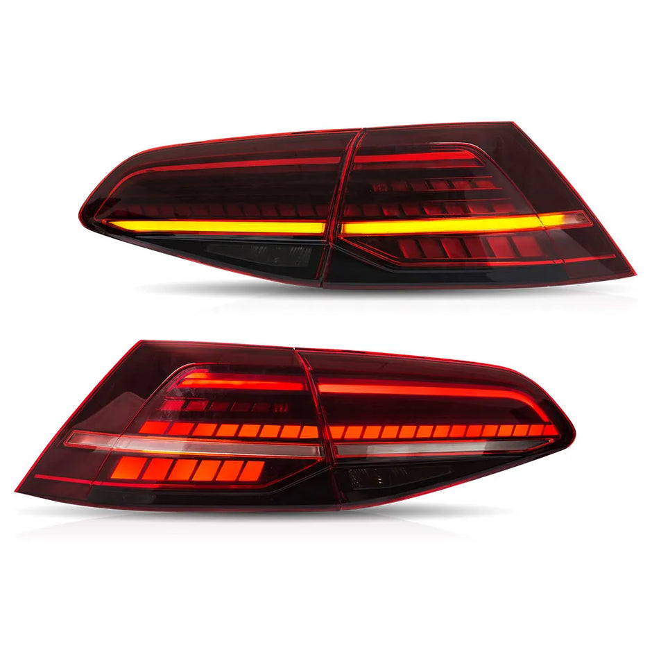 LED Tail Light Set with Sequential Indicators (Smoked) – VW Golf MK7 / MK7.5 (2013–2021, Hatchback)