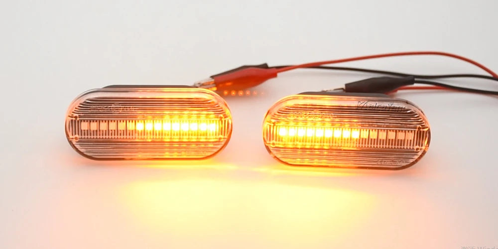 Dynamic LED Side Marker Indicator Set (Smoked Black) – VAG (2pcs)