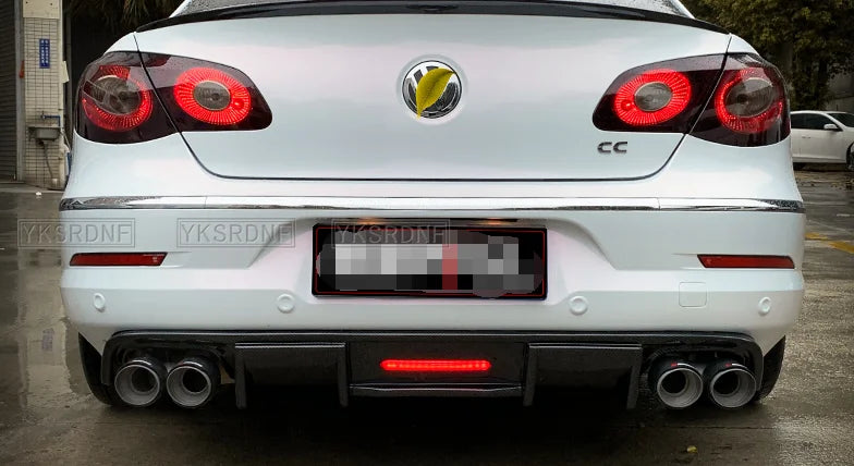 Passat CC Shark Style Rear Diffuser Bumper Lip with LED Light – Volkswagen Passat CC (2009–2017)