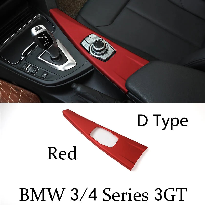BMW 3/4 Series Centre Console / Gear-Shift Trim Sticker (Carbon-look)