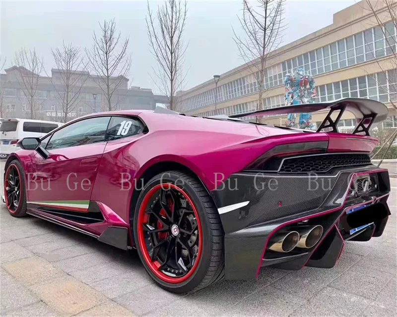 Lamborghini Huracán LP610 V-Style Carbon Fiber Side Skirts (Extended Body Kit)