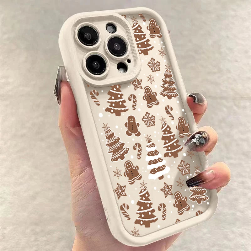 Christmas Deer Phone Case For iPhone 7-17 Soft Cover