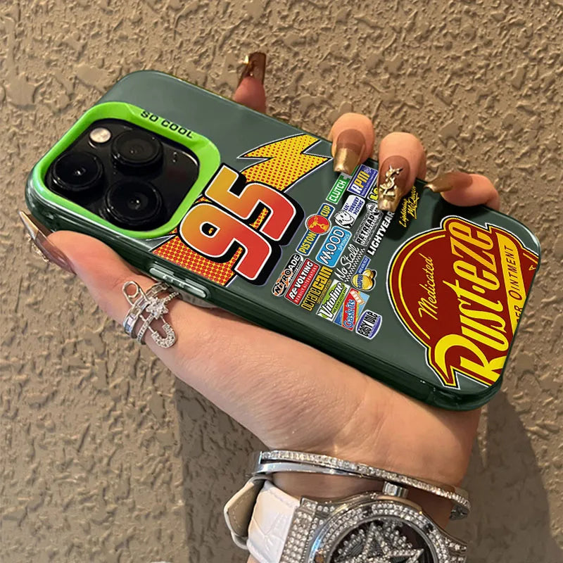 Lightning McQueen Shockproof Hard Case for iPhone 7-16