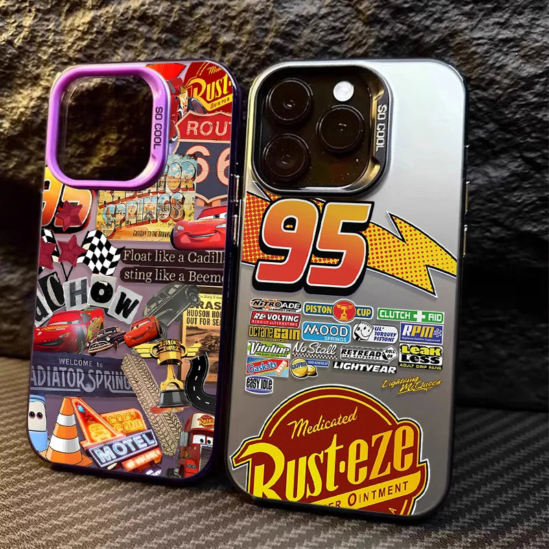 Lightning McQueen Shockproof Hard Case for iPhone 7-16