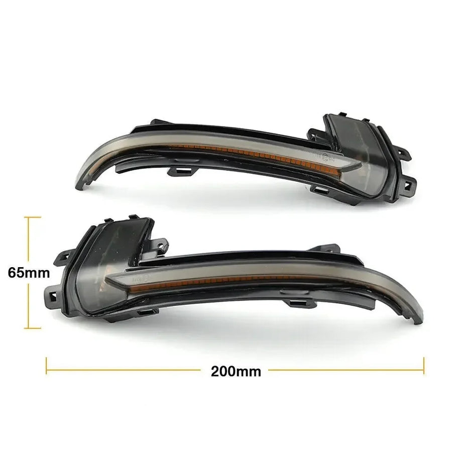 Smoked Dynamic LED Mirror Indicators for Audi A3 8P / A4 B8 / A5