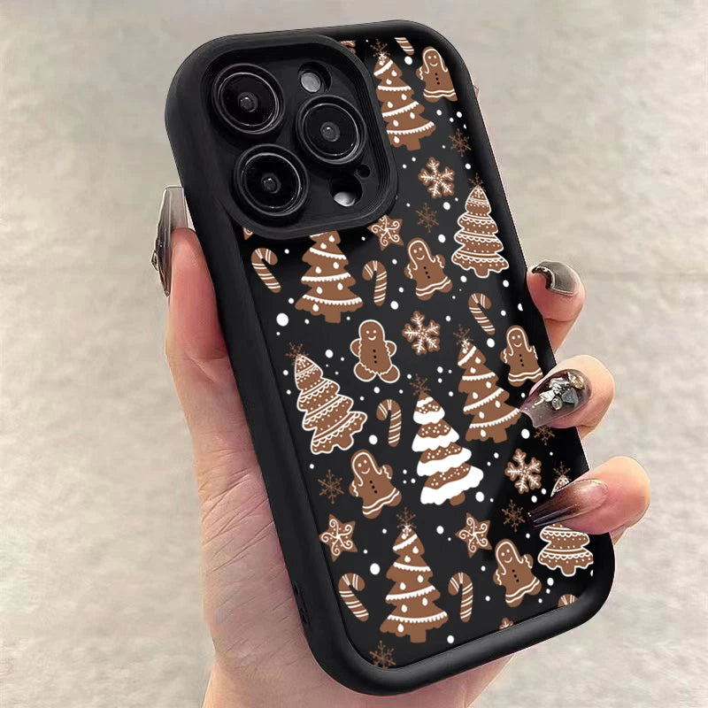 Christmas Deer Phone Case For iPhone 7-17 Soft Cover