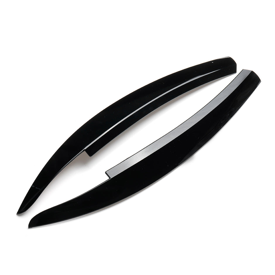Headlight Eyebrow Eyelid Trim Covers (Gloss Black) – VW Scirocco 2008–2017 (Pair)