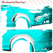 Lamborghini Urus (2018–2021) Real Carbon Fiber Wheel Eyebrow Arch Fender Flares (Set)