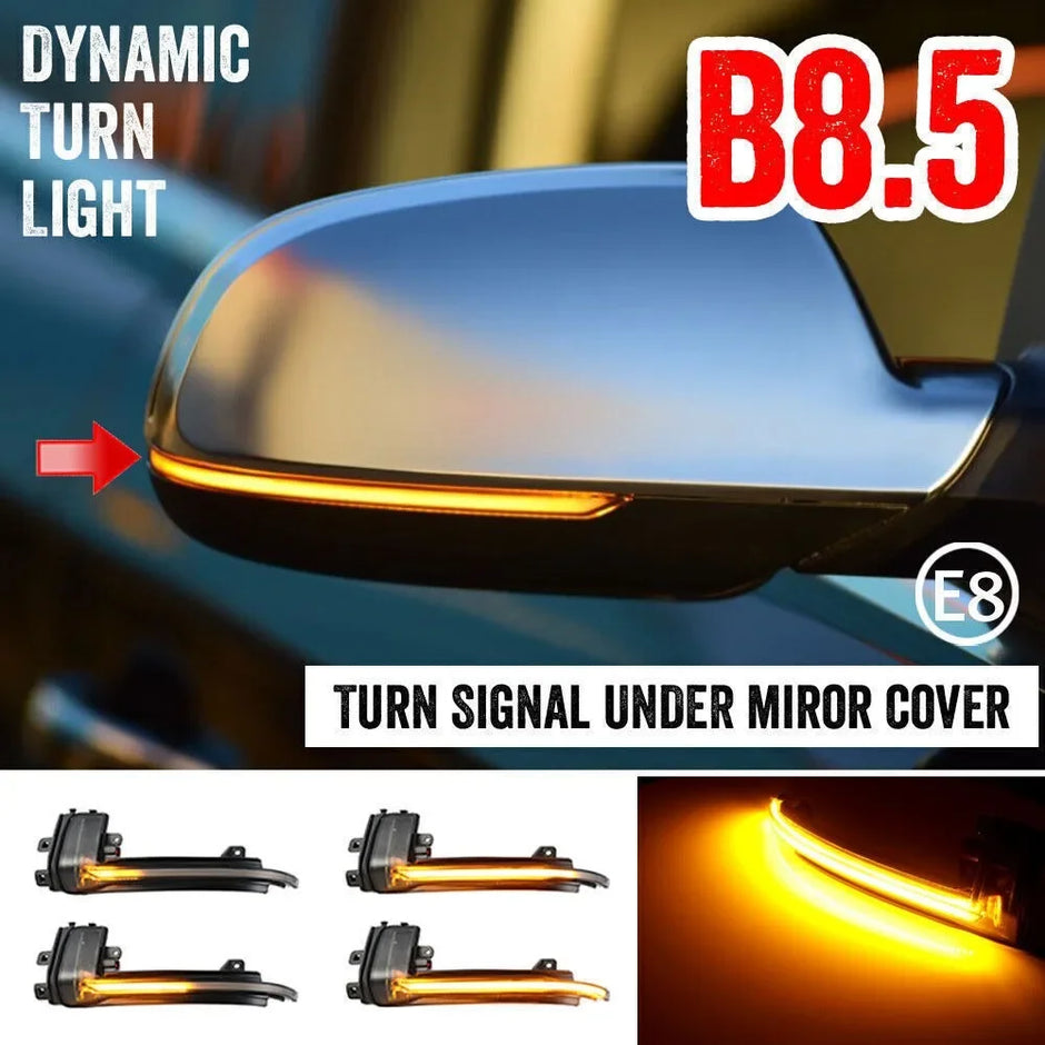 Smoked Dynamic LED Mirror Indicators for Audi A3 8P / A4 B8 / A5