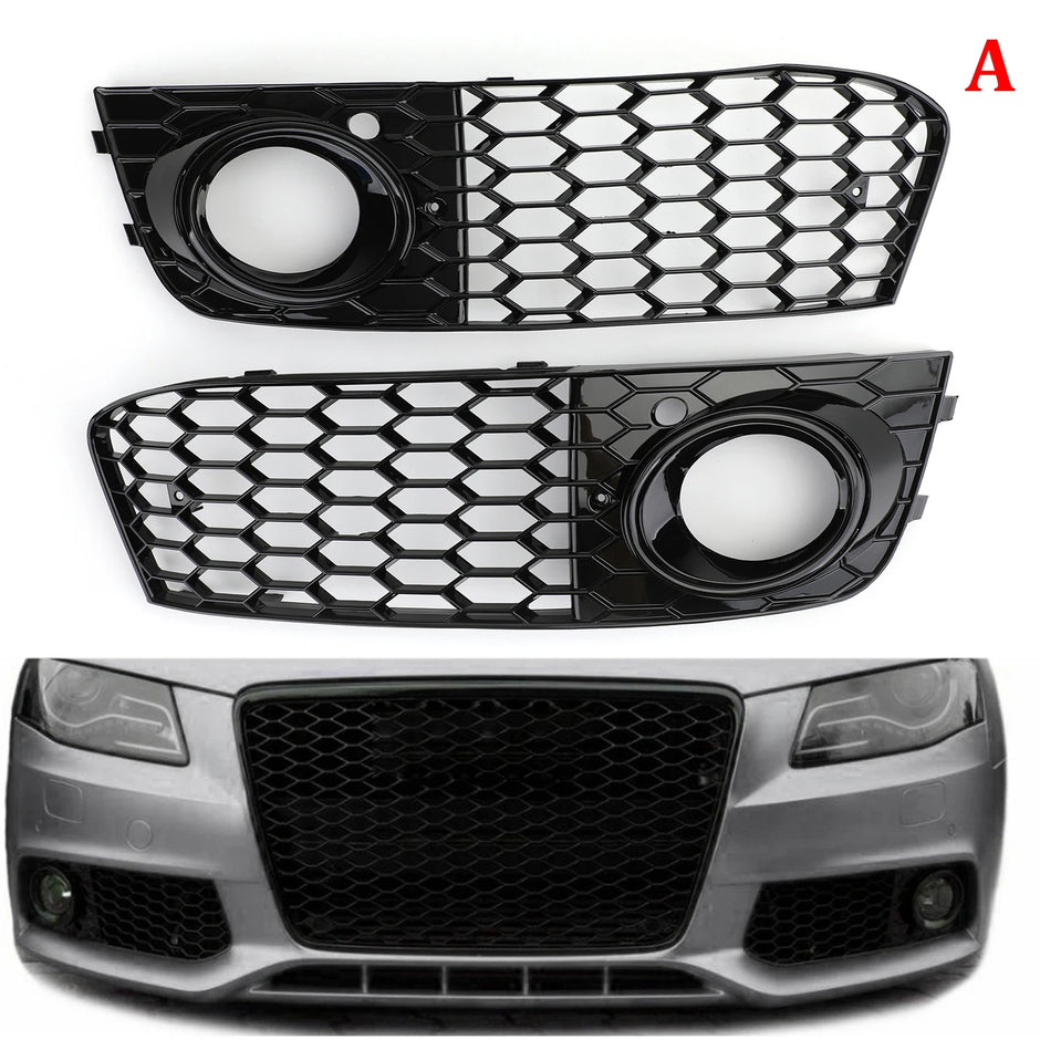 Audi A4 B8 Honeycomb Fog Light / Open Vent Grilles