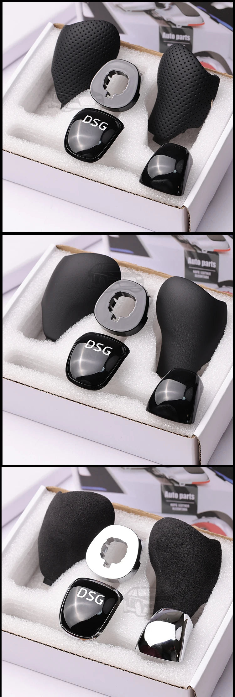 Leather DSG Gear Shift Knob Cover – Skoda Octavia/Superb/Fabia/Yeti (2010–2020)